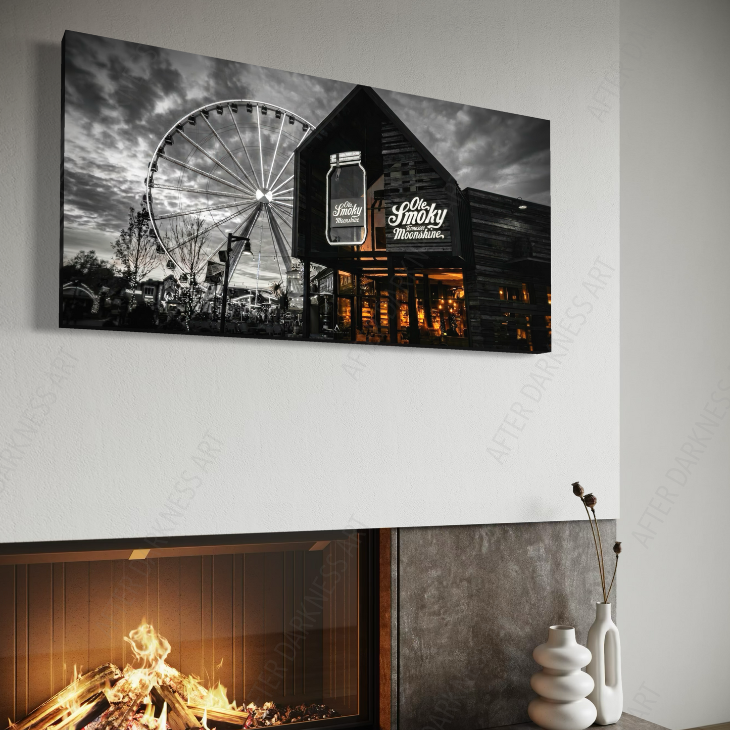 THE ISLAND PIGEON FORGE TENNESSEE CANVAS "MOONSHINE & SKYLINES"