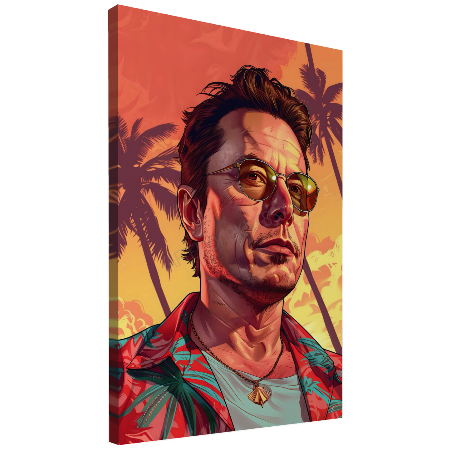 ELON MUSK GTA CANVAS "GIGA GANGSTA"