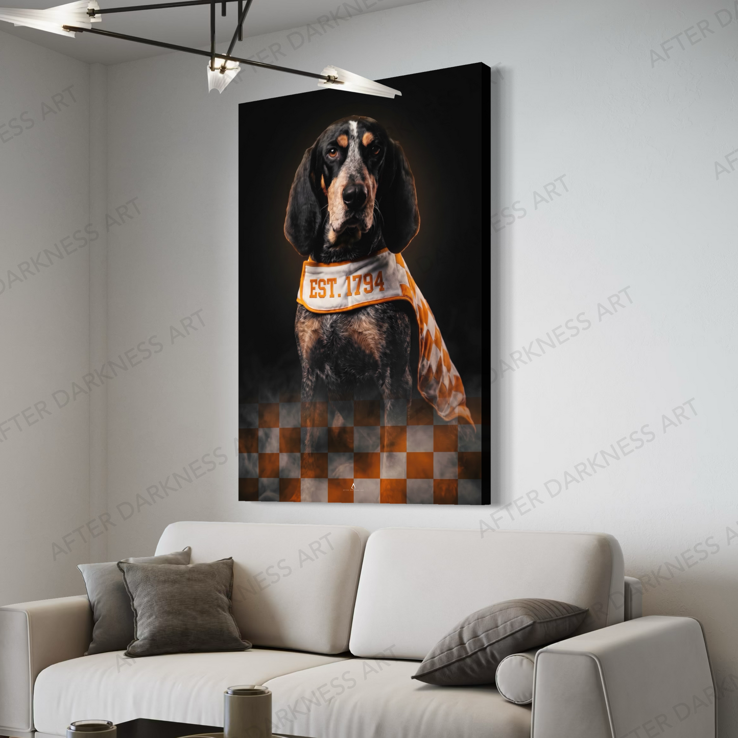 TENNESSEE VOLUNTEERS CANVAS "1794 LEGACY" SMOKEY MASCOT