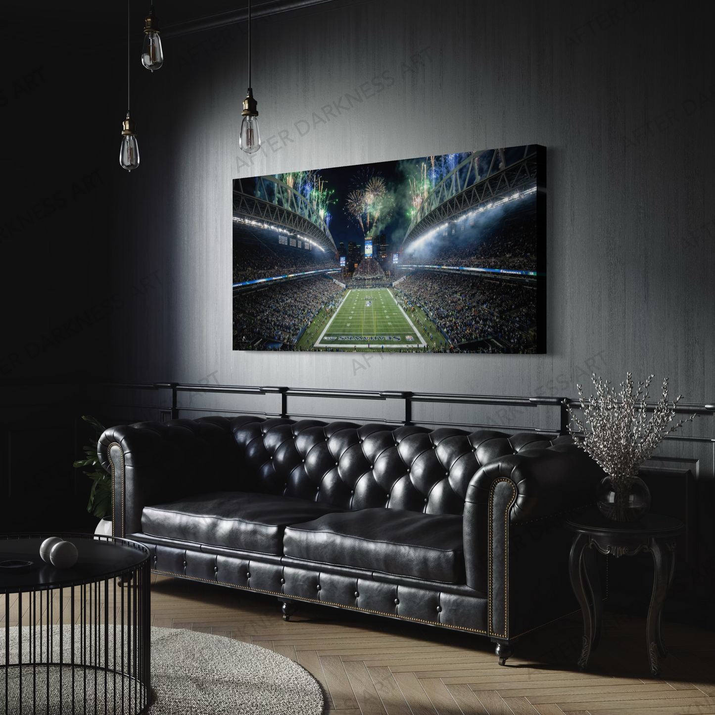 SEATTLE SEAHAWKS CANVAS "EMERALD CITY ERUPTS" LUMEN FIELD | SUPER BOWL LX