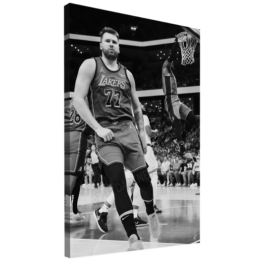 LUKA & LEBRON CANVAS "POETRY IN MOTION" LOS ANGELES LAKERS | LUKA DONCIC | LEBRON JAMES