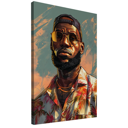 LEBRON JAMES GTA CANVAS "KINGPIN OF THE COURT"