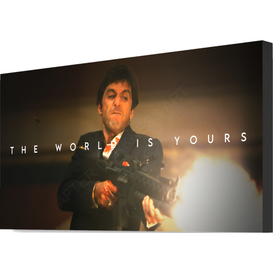THE WORLD IS YOURS - TONY MONTANA - SCARFACE (COLOR)