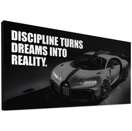 BUGATTI CHIRON CANVAS “DISCIPLINE TURNS DREAMS INTO REALITY”