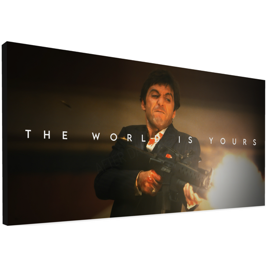 THE WORLD IS YOURS - TONY MONTANA - SCARFACE (COLOR)