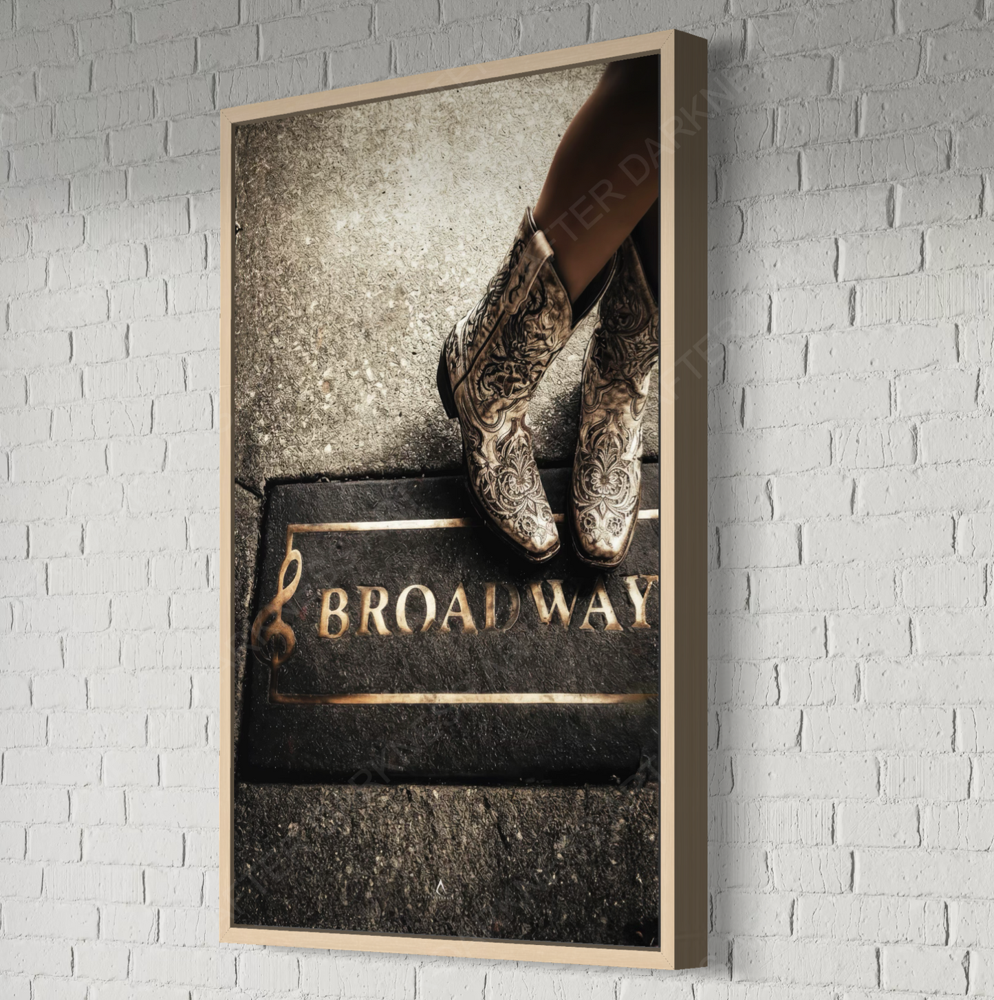 NASHVILLE TENNESSEE CANVAS "BOOTS, BOURBON & BROADWAY"