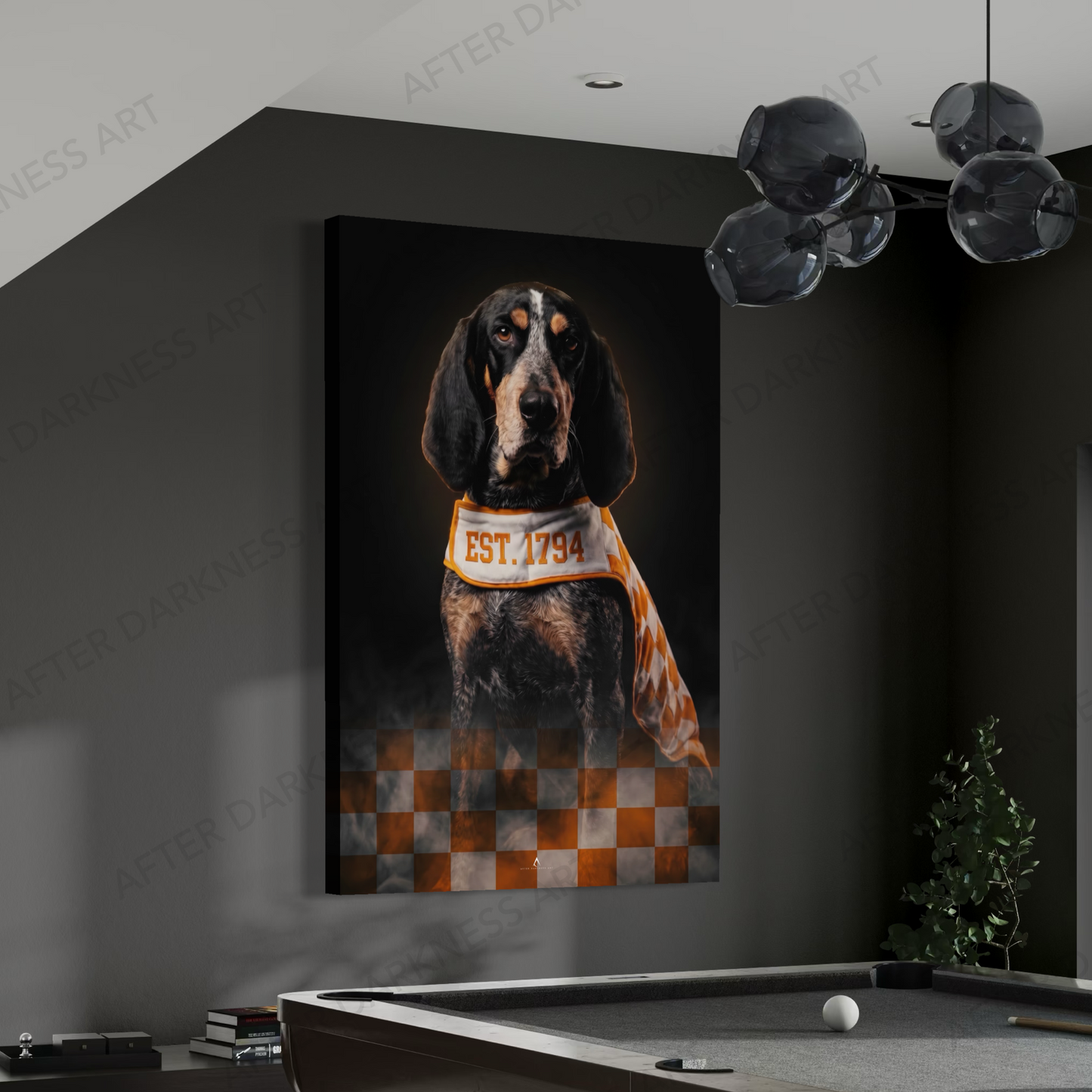 TENNESSEE VOLUNTEERS CANVAS "1794 LEGACY" SMOKEY MASCOT