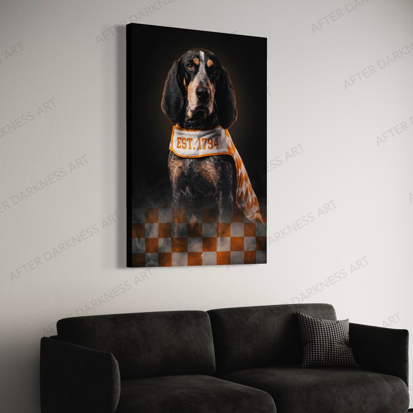 TENNESSEE VOLUNTEERS CANVAS "1794 LEGACY" SMOKEY MASCOT
