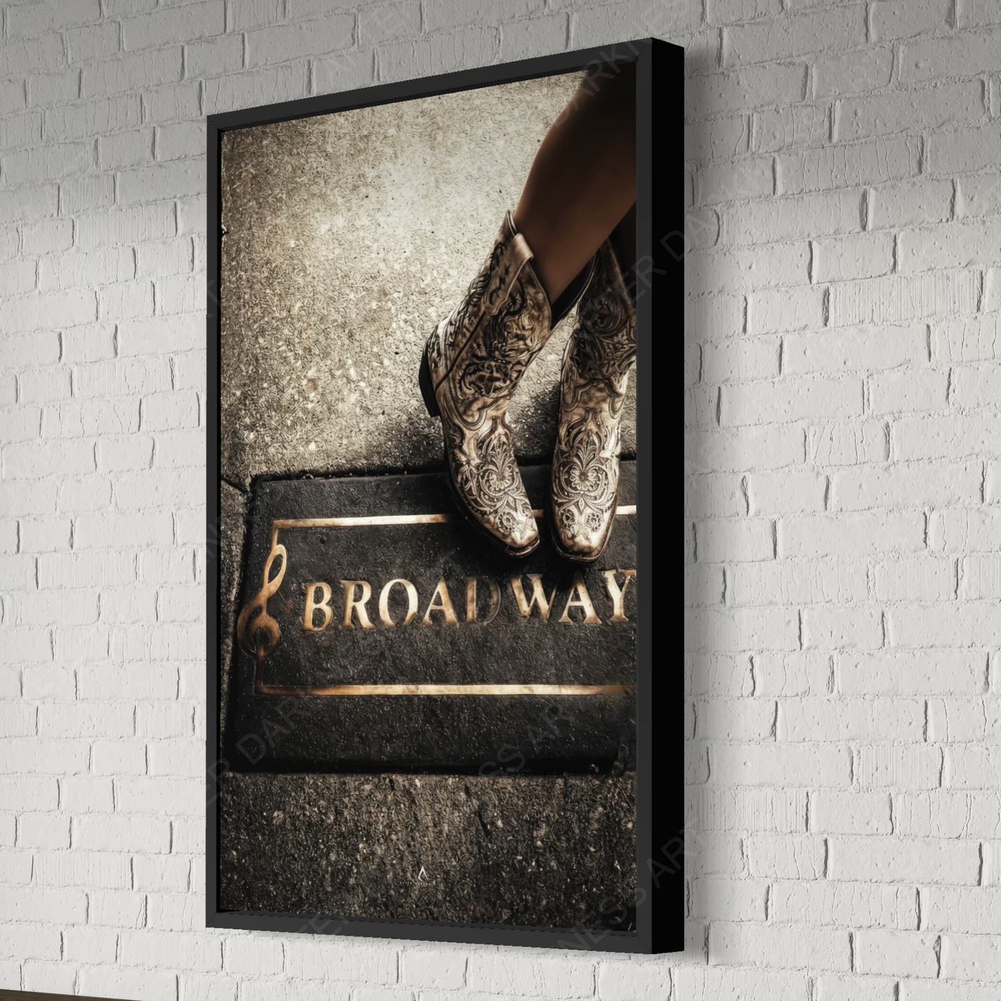 NASHVILLE TENNESSEE CANVAS "BOOTS, BOURBON & BROADWAY"