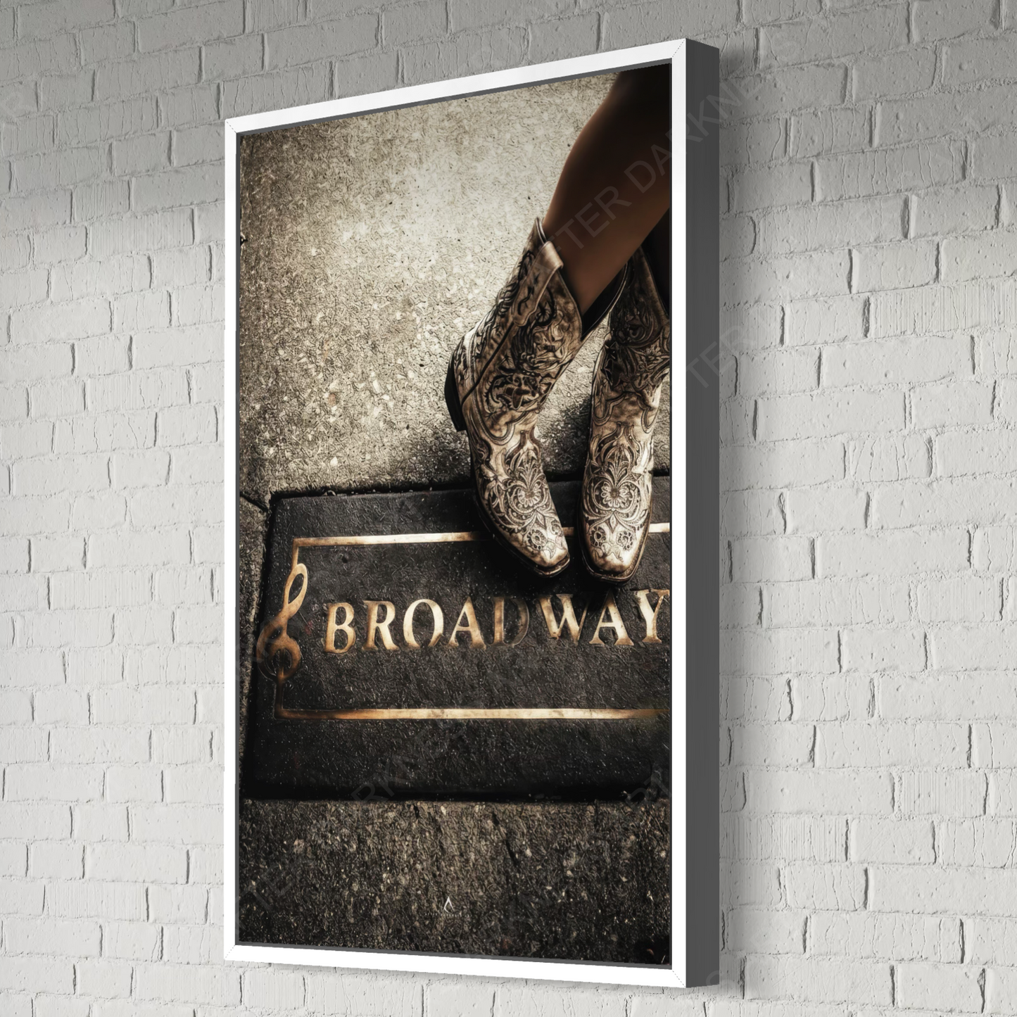 NASHVILLE TENNESSEE CANVAS "BOOTS, BOURBON & BROADWAY"