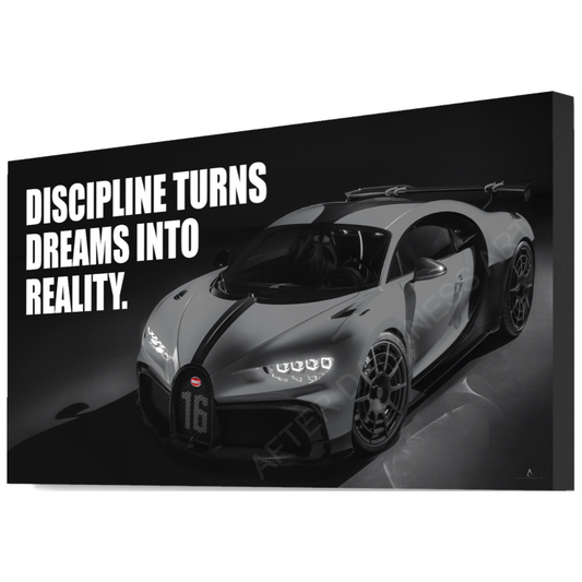 BUGATTI CHIRON CANVAS “DISCIPLINE TURNS DREAMS INTO REALITY”