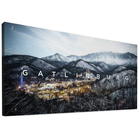 GATLINBURG TENNESSEE CANVAS "GATLINBURG GLOW"